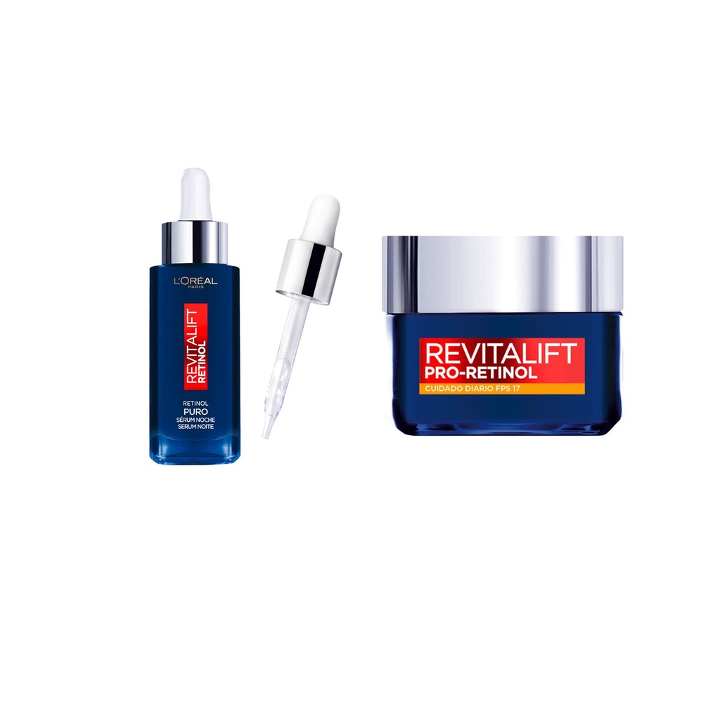Pack Serum Revitalif Retinol  Rostro Noche + Crema de Dia