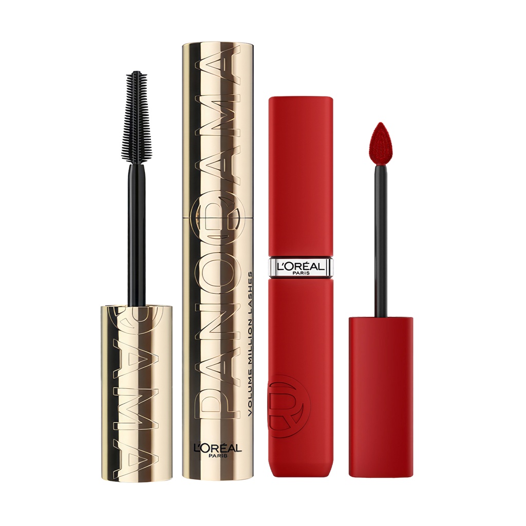 [DTL1] Pack Máscara de Pestañas Panorama WTP Labial Le Matte Paris