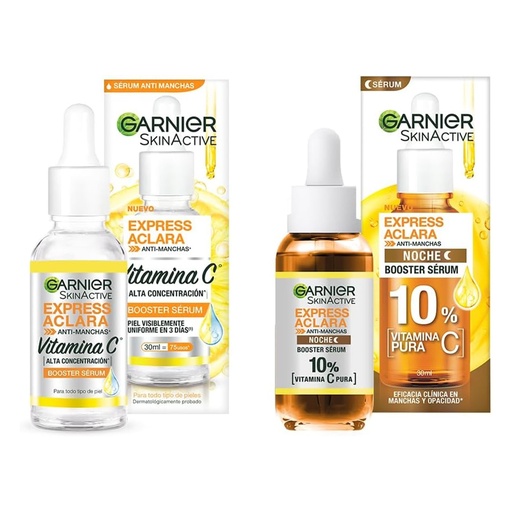 [PG100] Pack Serum Dia Noche Aclara Anti Manchas Garnier