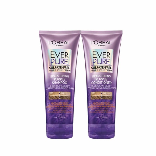 [PEVER11] Set Shampoo y Acondicionador Matizador EverPure Purple Sin Sulfato